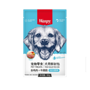 پوچ سگ ونپی مدل ترکیبی طعم مرغ و گوشت وزن 80 گرم بسته ۴ عددی