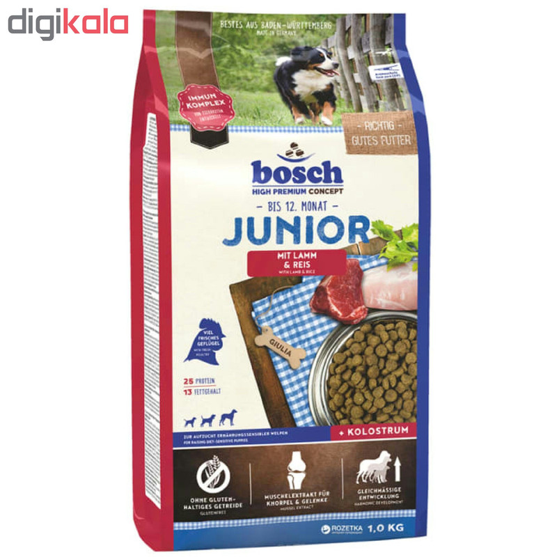 غذا خشک سگ بوش مدل junior-6565 وزن 1 کیلوگرم
