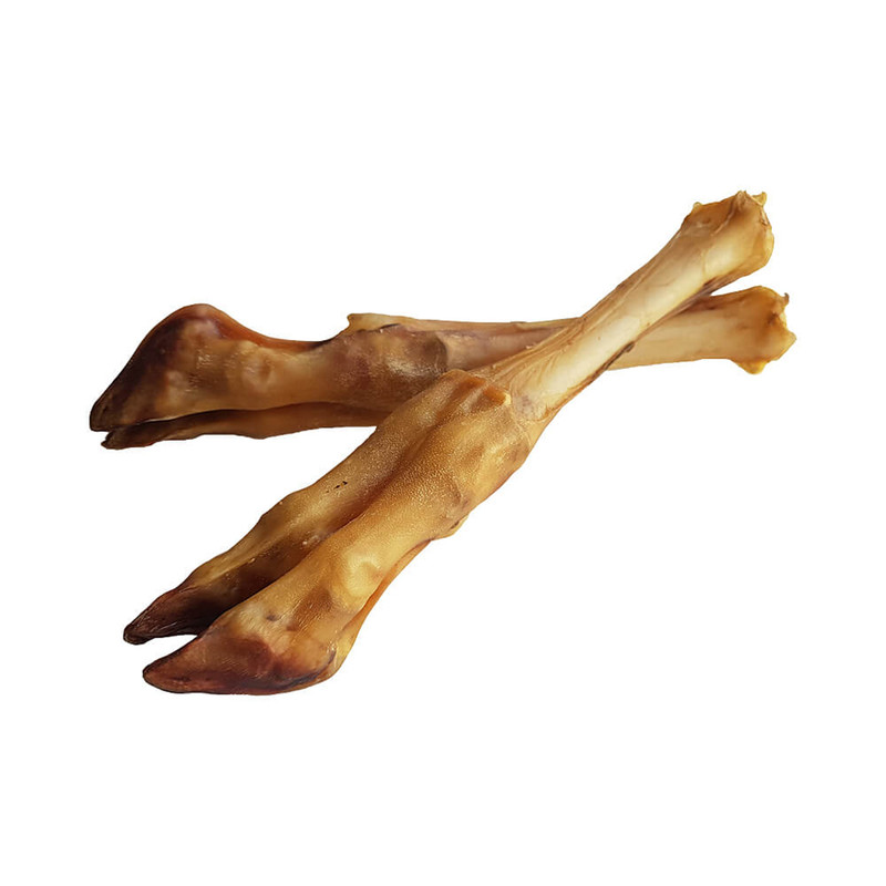 تشویقی سگ هاپومیل مدل پاچه بره کد Lamb Feet XL وزن 300 گرم