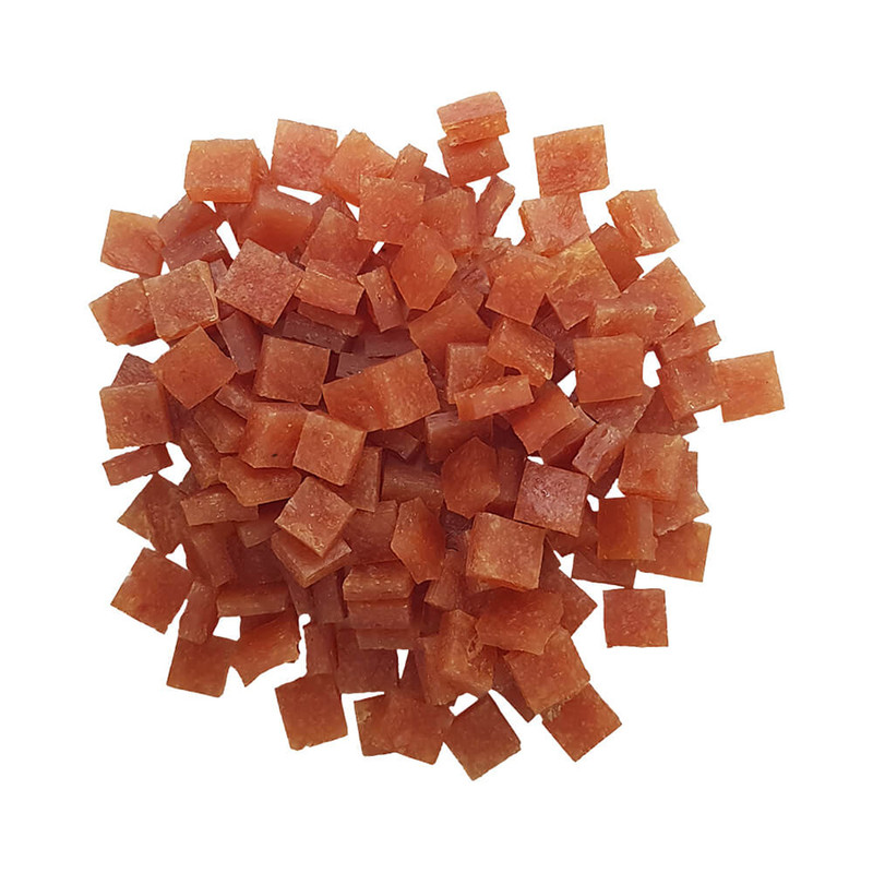 تشویقی سگ هاپومیل مدل نخودی نرم سینه مرغ کد Soft Chicken Chest Bites L وزن 100 گرم
