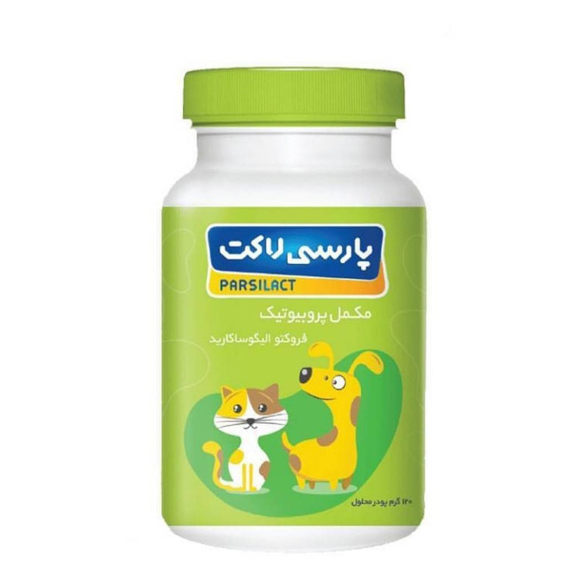 مکمل غذایی سگ و گربه پارسی لاکت مدل فروکتو الیگوساکارید وزن ۱۲۰ گرم