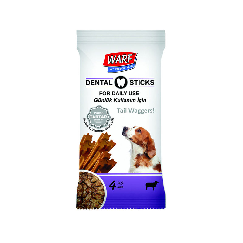 تشویقی سگ وارف مدل Dental Stick Lamb وزن 70 گرم