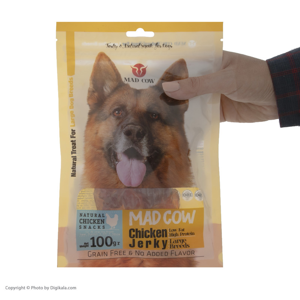 غذای تشویقی سگ مدکاو مدل ChickenJerky کد 04 وزن 100 گرم