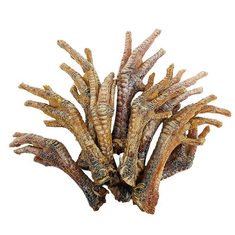 تشویقی سگ هاپومیل مدل Chicken Feet کد 55 وزن 200 گرم