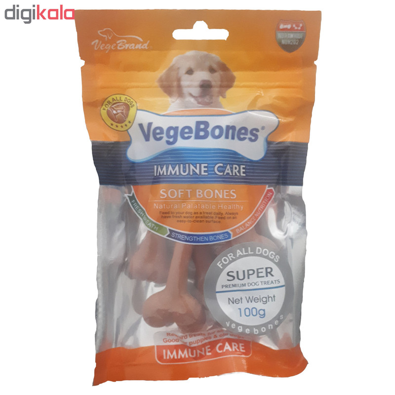 اسنک تشویقی سگ ویجی بونز مدل Small Soft Chicken Flavor وزن 100 گرم