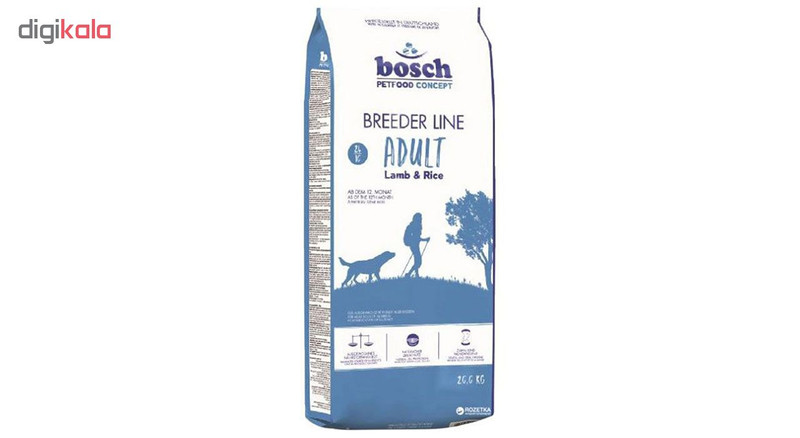 غذای خشک سگ بوش مدل Breeder Line Adult Lamb & Rice وزن 20 کیلوگرم