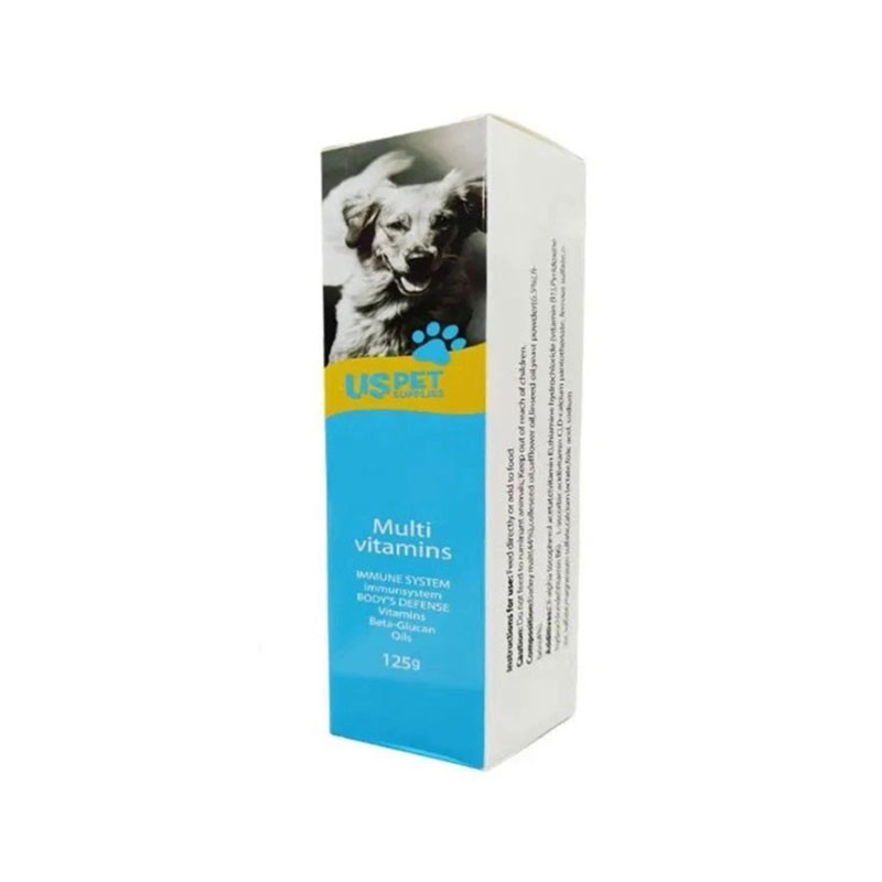 خمیر سگ یو اس پت مدل Multi Vitamin Paste مولتی ویتامین وزن 125 گرم