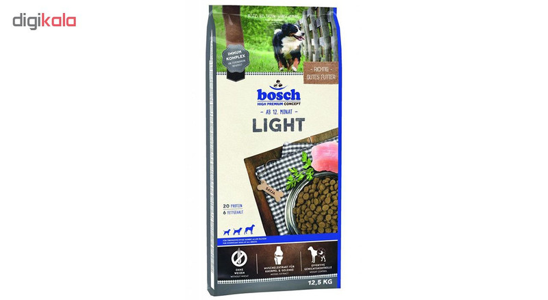 غذای خشک سگ بوش مدل Light وزن 12.5 کیلوگرم