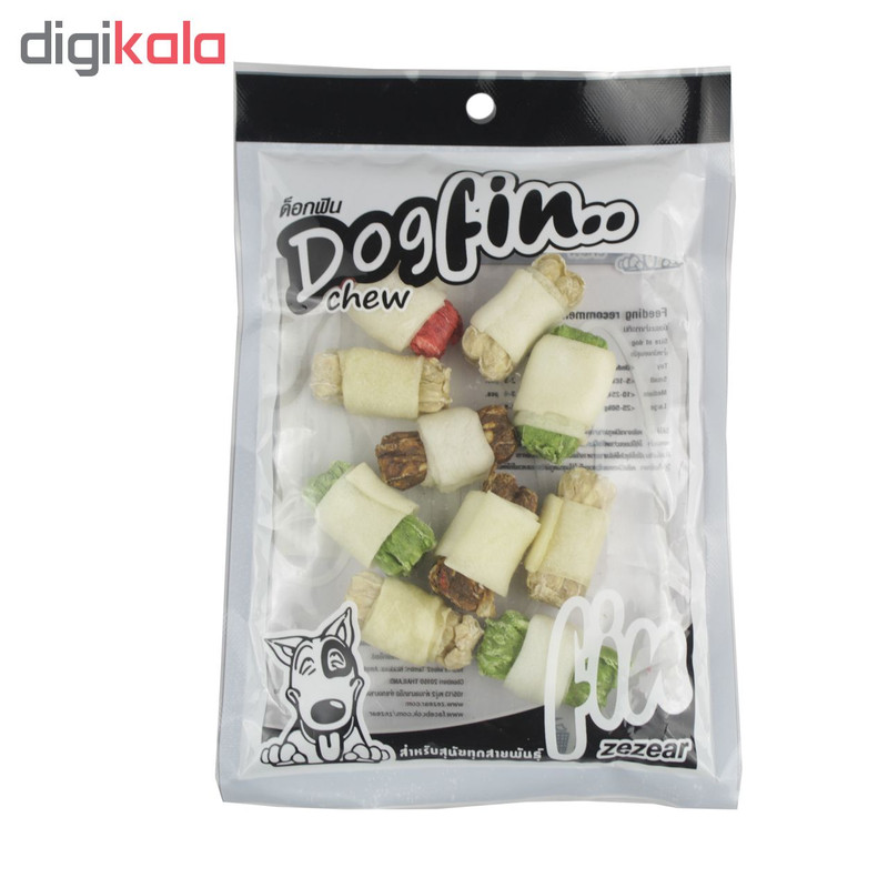 غذای تشویقی سگ داگ فین مدل Rawhide Wrap Munchy Bone بسته 10 عددی