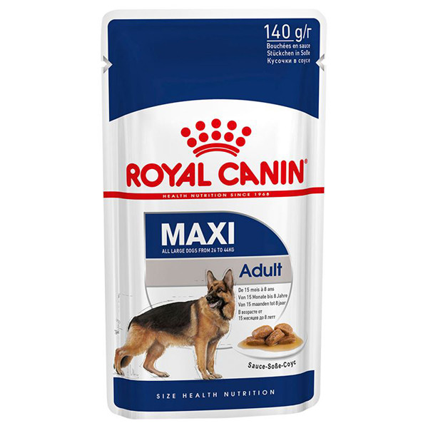 پوچ سگ رویال کنین مدل maxi adult وزن 140 گرم