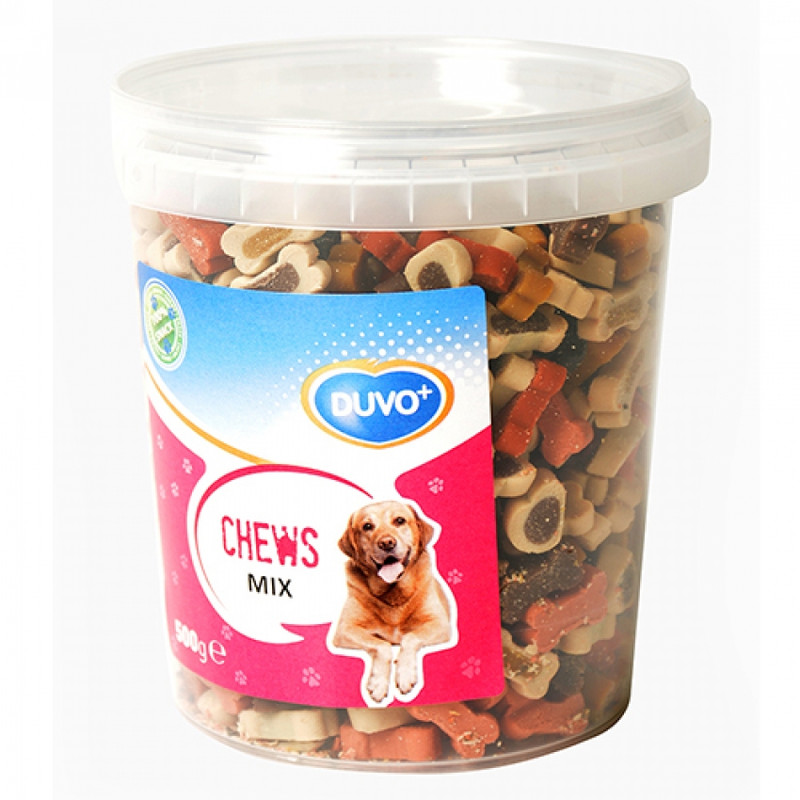 تشویقی سگ دوو پلاس مدل Soft Chew Mix وزن 500 گرم