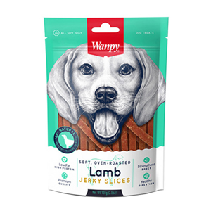 تشویقی سگ ونپی مدل Lamb Jerky Slices با طعم بره وزن 100 گرم