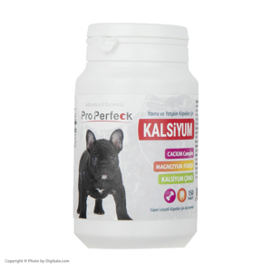 قرص مکمل کلسیم سگ پروپرفک مدل Calcium بسته 150 عددی