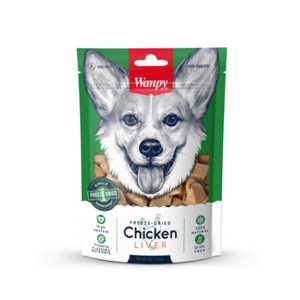 تشویقی سگ ونپی مدل Chicken liver با طعم جگر مرغ وزن 100 گرم