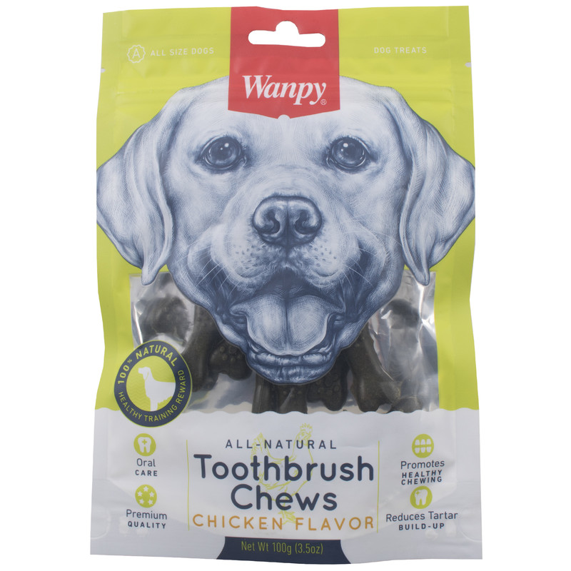 غذای سگ ون پی مدل TOOTHBRUSH CHEWS CHICKEN وزن 100 گرم