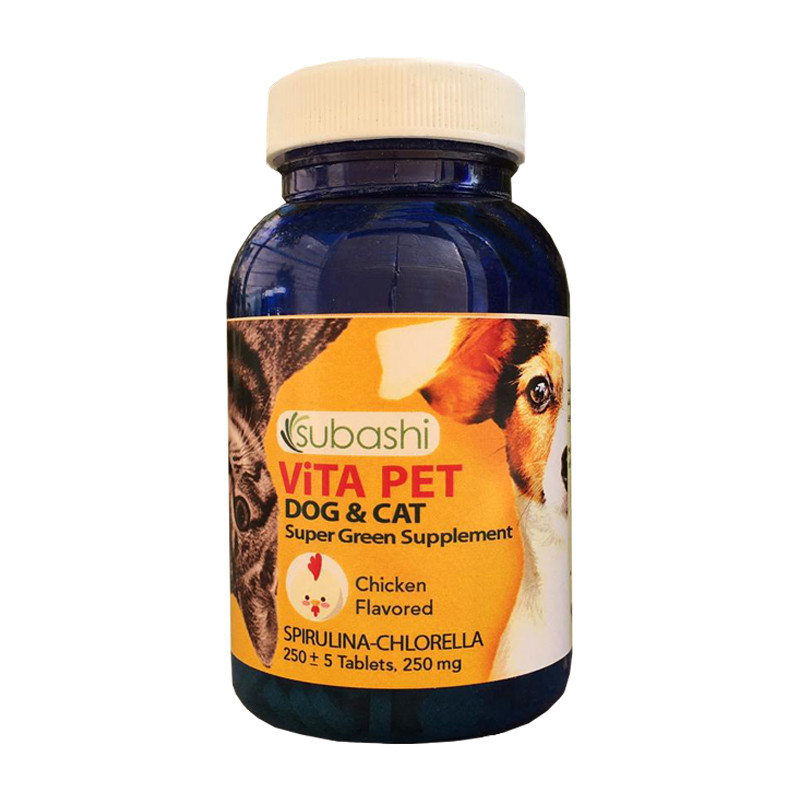 قرص مکمل سگ و گربه سوباشی مدل Vita Pet Chicken Flavor بسته 250 عددی