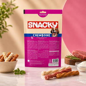 تشویقی سگ اسنکی مدل Chewbone Munchy Twisted Stick طعم گوشت گاو وزن 105 گرم
