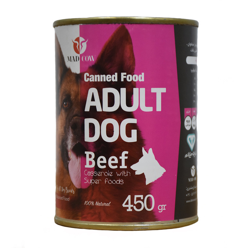 کنسرو غذای سگ مدکاو مدل Adult Dog Chicken وزن 450 گرم