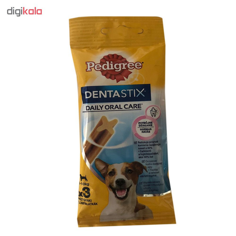 تشویقی سگ پدیگر مدل dentastix وزن 75 گرم
