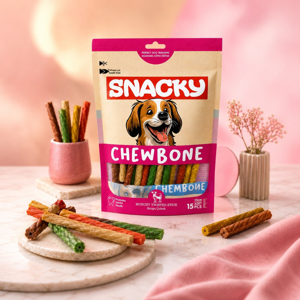 تشویقی سگ اسنکی مدل Chewbone Munchy Twisted Stick طعم گوشت گاو وزن 105 گرم