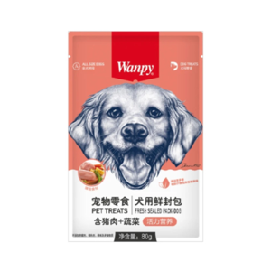 پوچ سگ ونپی مدل ترکیبی طعم مرغ و گوشت وزن 80 گرم بسته ۴ عددی