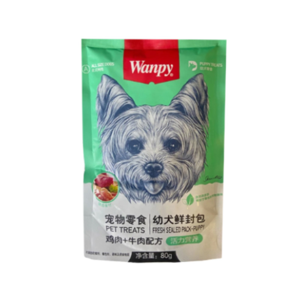 پوچ سگ ونپی مدل ترکیبی طعم مرغ و گوشت وزن 80 گرم بسته ۴ عددی