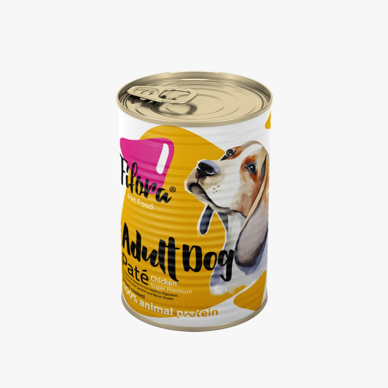 کنسرو غذای سگ فیفورا سوپر پریمیوم مدل نژاد متوسط Breed Chicken Pate وزن 400 گرم