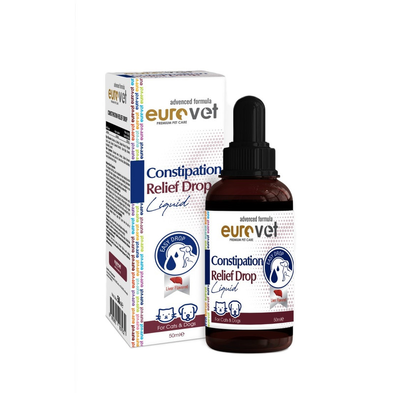 قطره خوراکی رفع یبوست سگ و گربه یورو وت مدل Constipation Relief حجم ۵۰ میلیلیتر