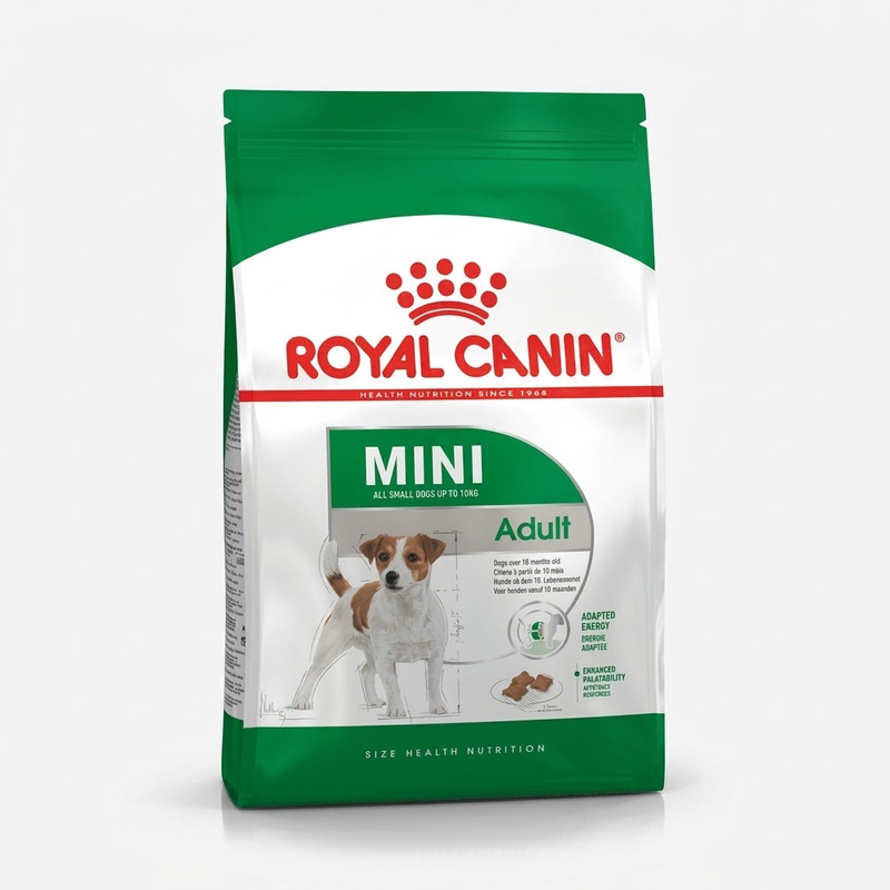 غذای خشک سگ بالغ نژاد کوچک رویال کنین مدل Mini Adult وزن 8 کیلوگرم
