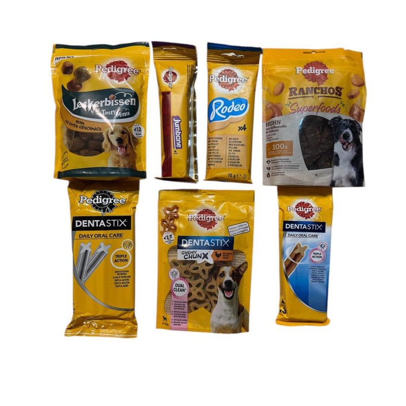 تشویقی سگ پدیگری مدل Pack7 وزن ۶۸۵ گرم بسته ۷ عددی