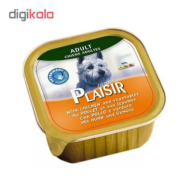 کنسرو غذای سگ پلازیر مدل Alutray with Chicken وزن 300 گرم