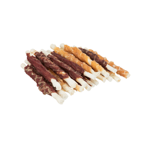 تشویقی سگ تریکسی مدل chewing roll mix با طعم گوشت گاو، گوسفند و مرغ وزن 250 گرم
