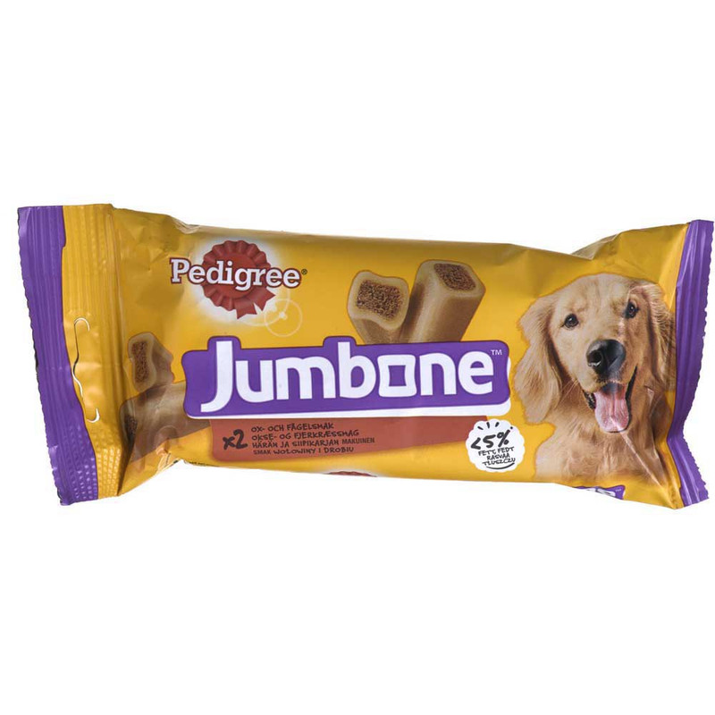 تشویقی سگ پدیگری مدل jumbone وزن 180 گرم