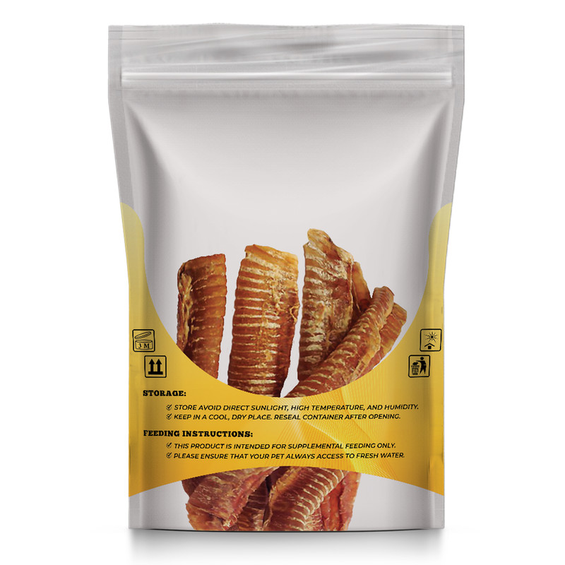 تشویقی سگ لوریتا مدل DRIED BEEF TRACHEA وزن 100 گرم