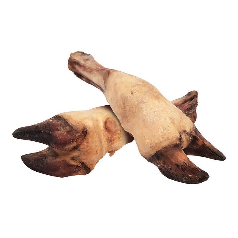 تشویقی سگ هاپومیل مدل پاچه گاو کد Beef Feet S وزن 100 گرم