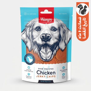 تشویقی سگ ونپی مدل Chicken Jerky Chips با طعم مرغ وزن 100 گرم