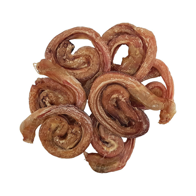 تشویقی سگ هاپومیل مدل نرینگی بره کد Lamb Pizzle وزن 50 گرم