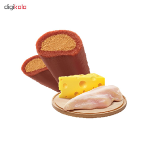 اسنک تشویقی سگ جرهای مدل Chicken Cheese Stick وزن 50 گرم