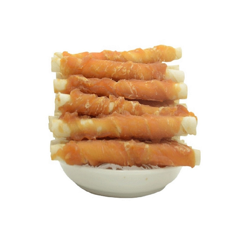 تشویقی سگ اداگ مدل Chicken cowhide stick وزن 100 گرم