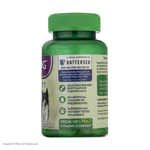 قرص مکمل سگ ویتابیوتیکس مدل  SuperDog Health Vitality بسته 60 عددی