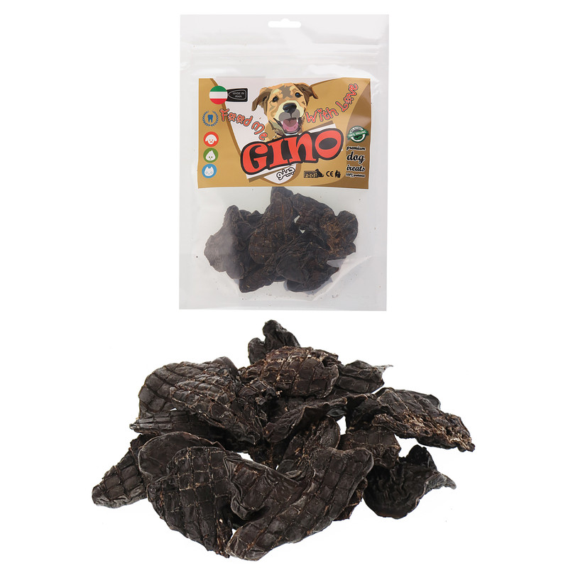 تشویقی سگ جینو مدل Chicken Liver کد 205 وزن 80 گرم