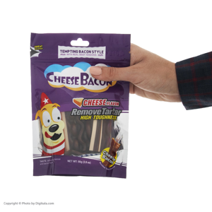 تشویقی سگ ون بن مدل Cheese Bacon 201649 کد 1226 وزن 80 گرم