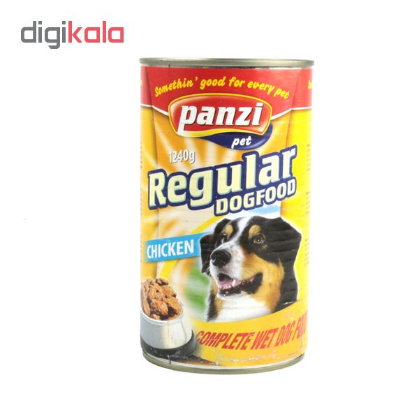 کنسرو غذای سگ پانزی مدل Regular وزن 1240 گرم