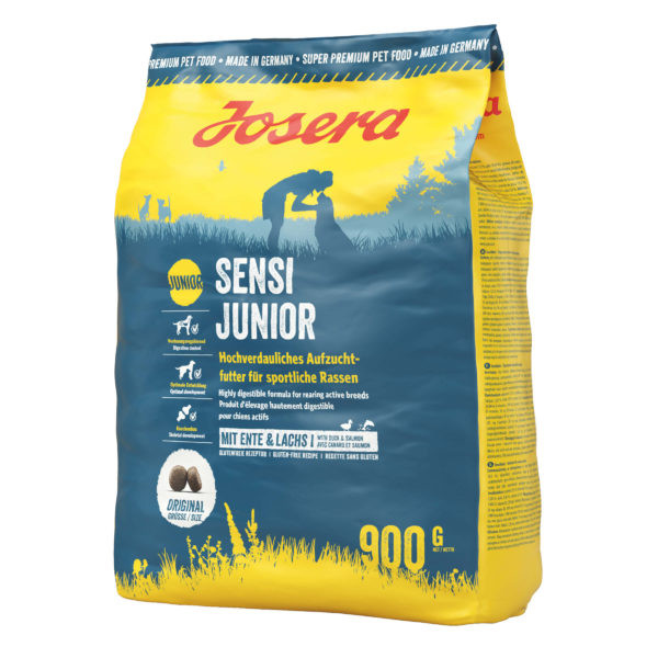 غذای خشک سگ جوسرا مدل junior sensi junior وزن ۹۰۰ گرم