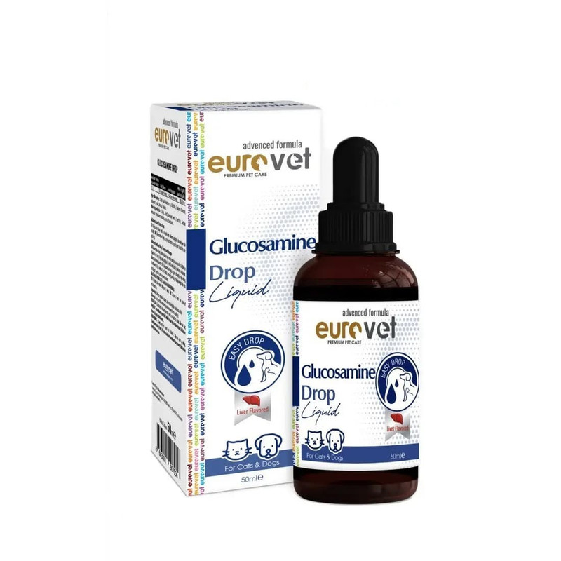 قطره خوراکی سگ و گربه یوروپت مدل گلوکزامین 50 میلی‌لیتر