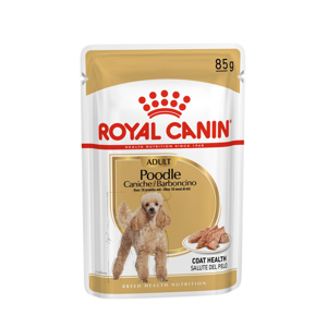 غذا پوچ سگ رویال کنین مدل پودل ادلت POODLE ADULT  وزن 85 گرم بسته 12 عددی