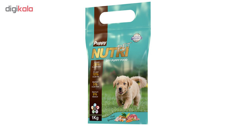 غذای خشک پروبیوتیک توله سگ نوتری پت مدل Puppy مقدار 1 کیلوگرم