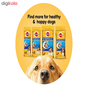 تشویقی سگ پدیگری مدل DENTASTIX وزن 45 گرم