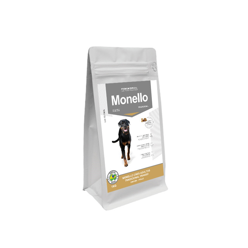 غذای خشک سگ بالغ مونلو مدل Monello Traditional با طعم مرغ و برنج وزن 1 کیلوگرم