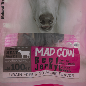 تشویقی سگ مدکاو مدل BeefJerky کد 05 وزن 100 گرم